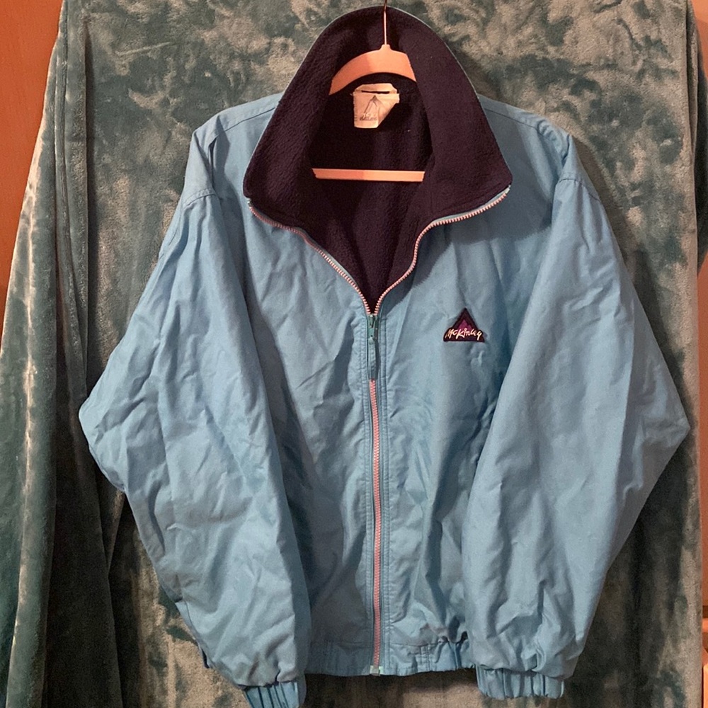 BUNDLE DISCOUNTS! Adult Medium McKinley windbreaker jacket vintage -blue